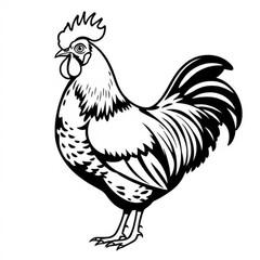Marans Chicken Animal Icon