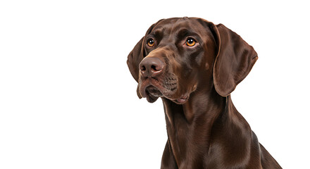 Majestic Pointer on white background