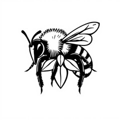 Mason Bee Animal Icon Black