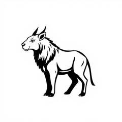 Obraz premium Mauzer Animal Black Icon