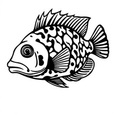Mayan Cichlid Animal Icon