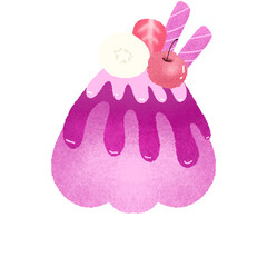 ice, strawberry, cafe, snow, summer, white, freshness, korea, korean, milk, sugar, background, bowl, cold, cream, delicious, dessert, food, fresh, fruit, sweet, iced, illustration, black, cute, design