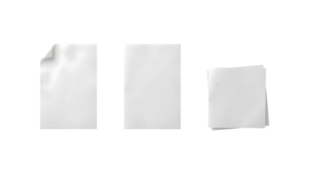 Clean white paper sheets ready for your creative projects, business documents, or artistic designs.