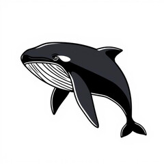 Minke Whale Animal Icon