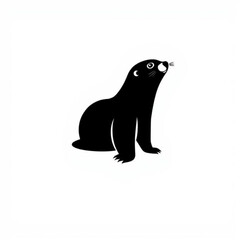 Mole Animal Icon - Black