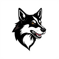 Mongrel Animal Black Icon