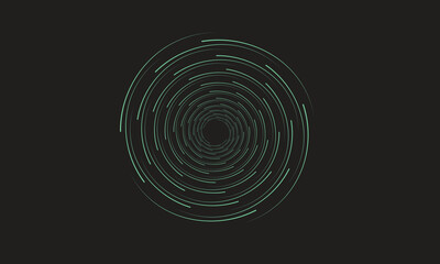 Fototapeta premium Geometric radial pattern, Abstract line art, Spiral vector design, Symmetrical circular shape, Modern minimal&nbsp;background