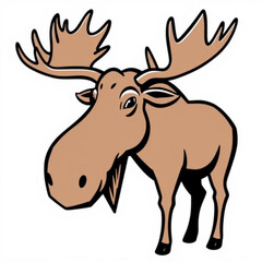 Moose Animal Black Icon