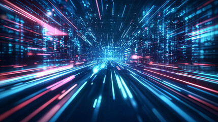 Fototapeta premium Tunnel through space