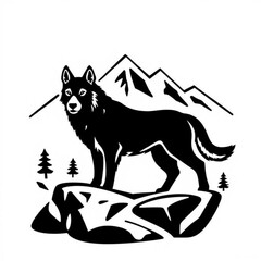 Mountain Cur Animal Icon