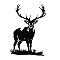 Musk Deer Black Animal Icon