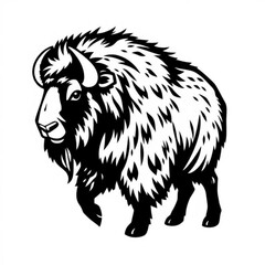 Muskox Black Animal Icon