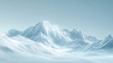 Fototapeta premium mountain landscape with snow