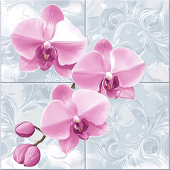 Seamless tile patterns combining cultural, modern, and botanical inspirations for commercial vector.