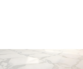 Elegant white marble textured surface for product display and modern design backgrounds.