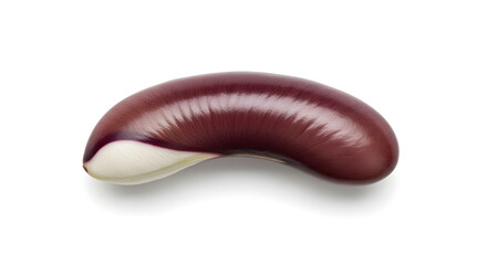 Shiny Red Kidney Bean Isolated on White Background