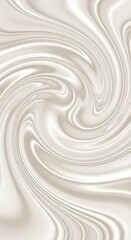 Elegant swirl of pearlescent ivory fluid creates a calming and luxurious texture pattern