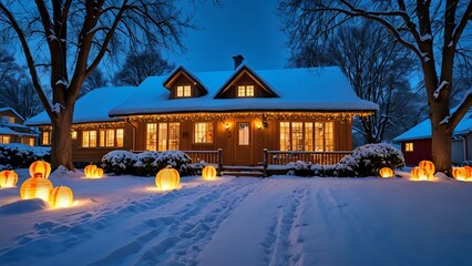 christmas tree in the city