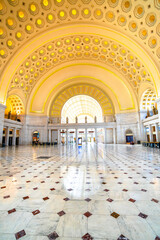 Washington Union train station grand entrance hall view