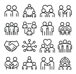 Party icons collection: invitations, celebrations, gifts, and decorations