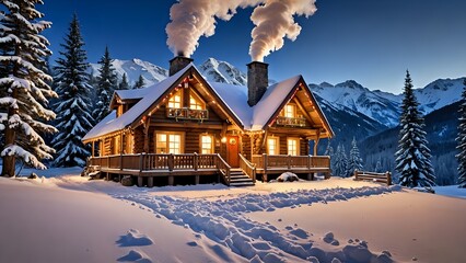 house in the mountains
