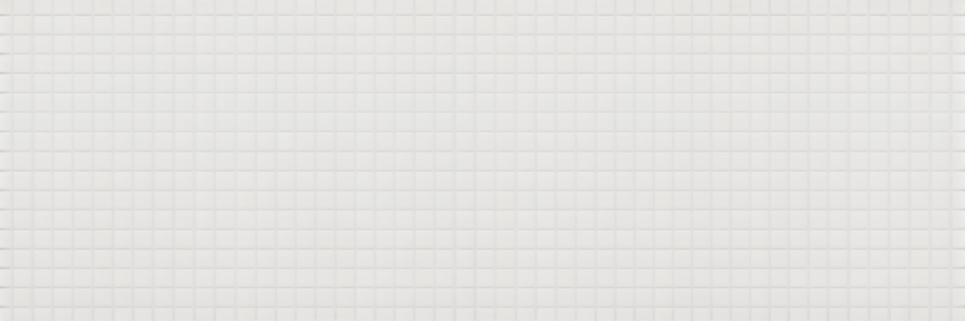 Clean white mosaic tile texture offers modern, minimalist design for upscale interiors and sleek backgrounds.