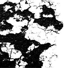 Minimalist distressed surface with cracked paint and weathered texture creating a high contrast black and white abstract design vector