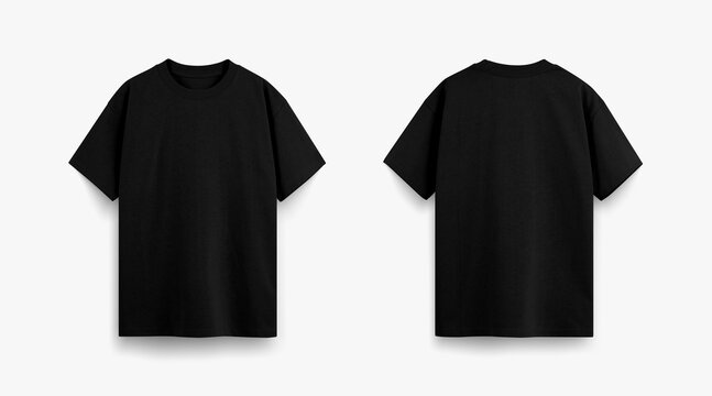black tshirt for mockup, black tshirt flat lay photo, modern regular fit tshirt catalogue