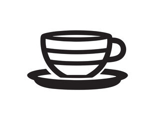 Hot espresso shot icon in elegant vector illustration
