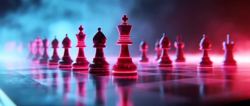 Chess piece chessboard strategy game king bishop pawn competition reflection focus intense planning challenge abstract intellectual classic entertainment leisure thinking opponent move victory