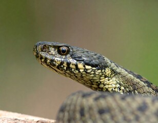 Obraz premium Close-up of a snake's head (1)