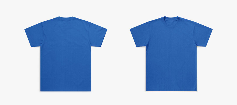 blue tshirt for mockup, blue tshirt flat lay photo, tshirt photo