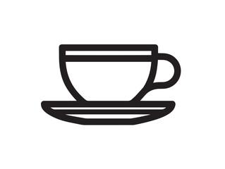 Elegant flat white drink in minimalist style