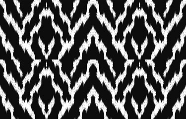 Ethnic abstract ikat art. Aztec ornament print. geometric ethnic pattern seamless  color oriental.  Design for background ,curtain, carpet, wallpaper, clothing, wrapping, Batik, vector illustration.