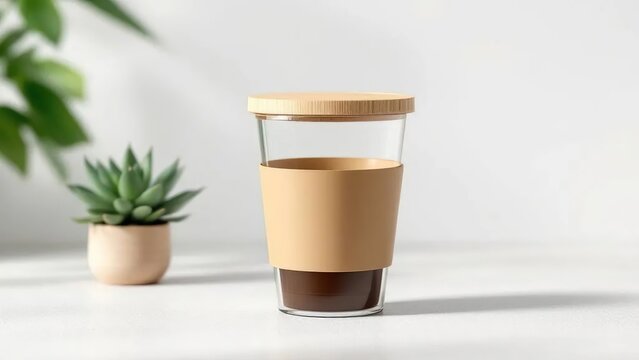 Glass cup of joe