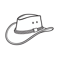 COWBOY HAT SILHOUETTE IMAGE WITH TRANSPARENT BACKGROUND