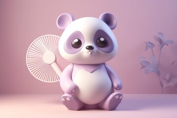 Naklejka premium vector illustration of an angel with heart