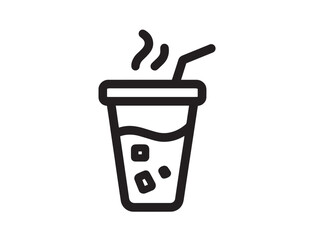 Traditional horchata drink icon in clean vector design