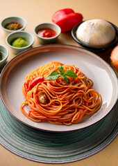 美味しそうな「ナポリタンスパゲッティ」