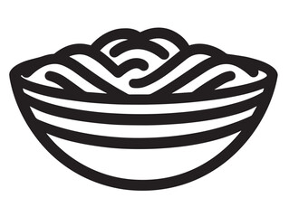 Tasty jambalaya dish in clean vector drawing