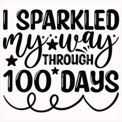 Mission Complete 100 Days of Learning Accomplished! Space and Astronaut Themed School T-Shirt