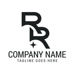 Creative Letter RR Modern Minimalist Vector Logo Design Templates for Brand