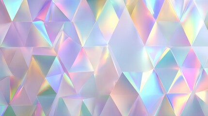 Colorful Geometric Background with Iridescent Light Reflections