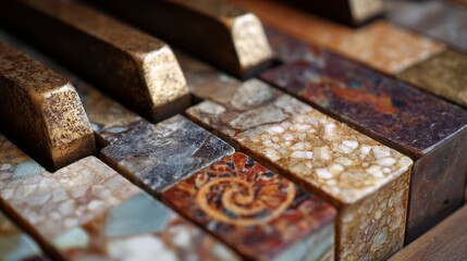 Colorful Natural Stone Textures for Artistic Applications