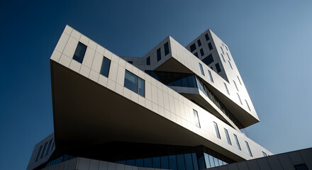 Modern architecture building facade