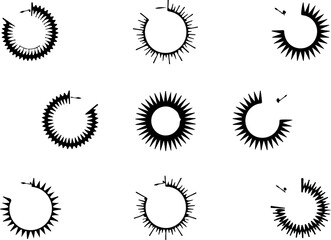 "Sunburst Tribal Hoop Earrings"