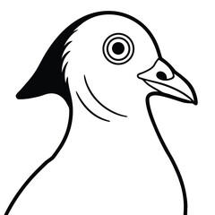 vector illustration of a goose