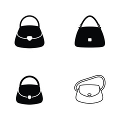 detailed professional high quality Four Black Handbag Designs in Different Styles