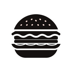 hamburger vector illustration on white background