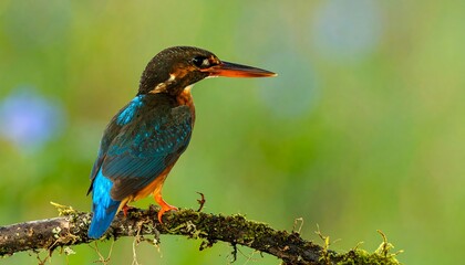 Kingfisher perched on branch (1)